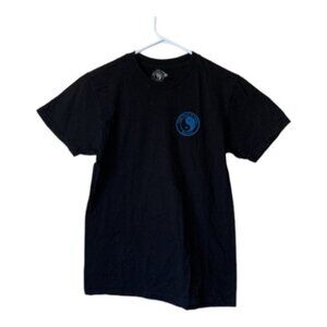 Women's T&C Surf Designs Hawaii Aloha Black Graphic Shirt Size Small EUC #4398